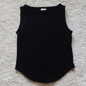 Velvet short sleeve top